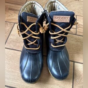 Sperry Black and Tan Winter Boots
